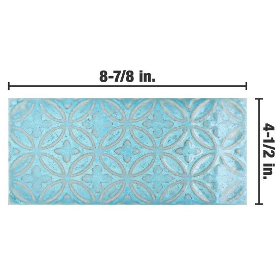 Top 10 β Merola Tile Zurbaran Aquamarina 4-1/2" X 8-7/8" Ceramic Wall Tile π - Image 5