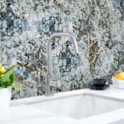 Best reviews of ⭐ Merola Tile Inedita Hex Blue 9-7/8" X 11-1/4" Porcelain Floor And Wall Tile - Case (17 Tiles) - Case (17 Tiles) 🥰