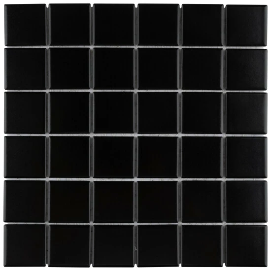 New π― Merola Tile Metro Quad Matte Black 11-3/4" X 11-3/4" Porcelain Mosaic Tile - Case (10 Tiles) π₯°
