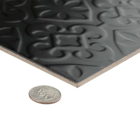 Coupon βοΈ Merola Tile Triplex Valverde Black 7.75" X 7.75" Ceramic Wall Tile π₯° 4 Coupon βοΈ Merola Tile Triplex Valverde Black 7.75" X 7.75" Ceramic Wall Tile π₯° - Image 4