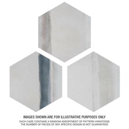 Top 10 β Merola Tile Matter Hex Canvas Bone Blue 7-7/8" X 9" Porcelain Floor And Wall Tile - Case (10 Tiles) - Case (10 Tiles) π₯ - Image 4