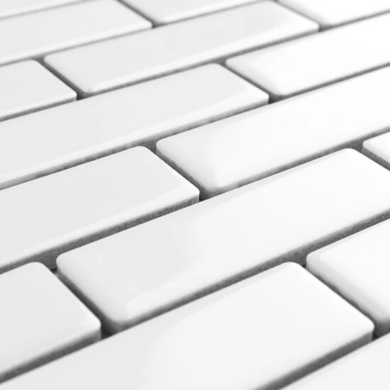 Best reviews of π Merola Tile Metro Brick Subway Glossy White 10-1/4" X 11-1/2" Porcelain Mosaic Tile - Case (10 Tiles) βοΈ - Image 3