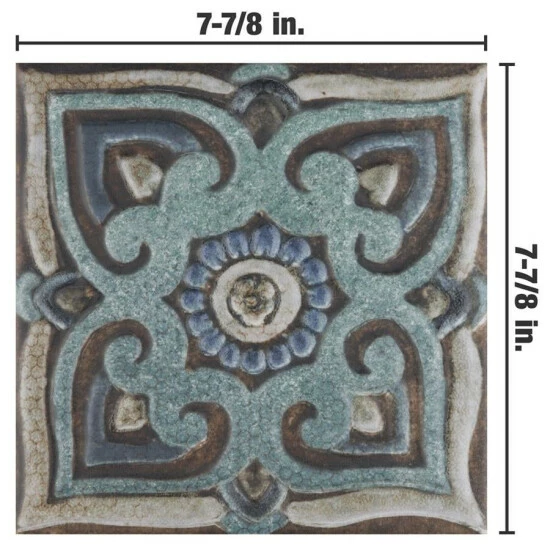 Cheap 𧨠Merola Tile Mandala Decor Mix 7.86" X 7.86" Ceramic Wall Tile π - Image 6