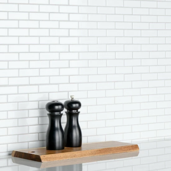 Best reviews of π Merola Tile Metro Brick Subway Glossy White 10-1/4" X 11-1/2" Porcelain Mosaic Tile - Case (10 Tiles) βοΈ - Image 7