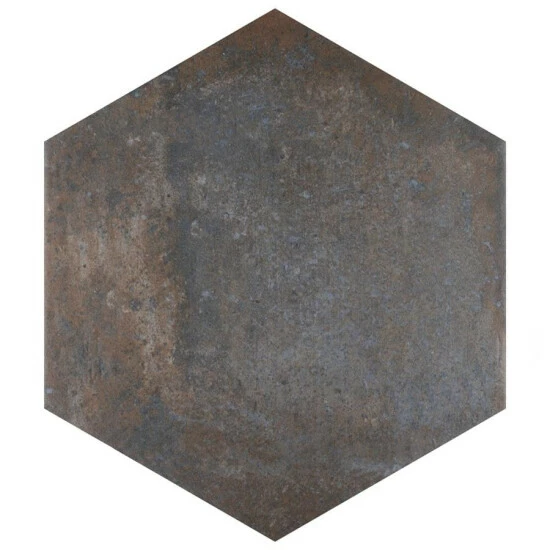 New π Merola Tile Boston Ferro Hex Ombra 14.13" X 16.25" Porcelain Floor And Wall Tile π - Image 2