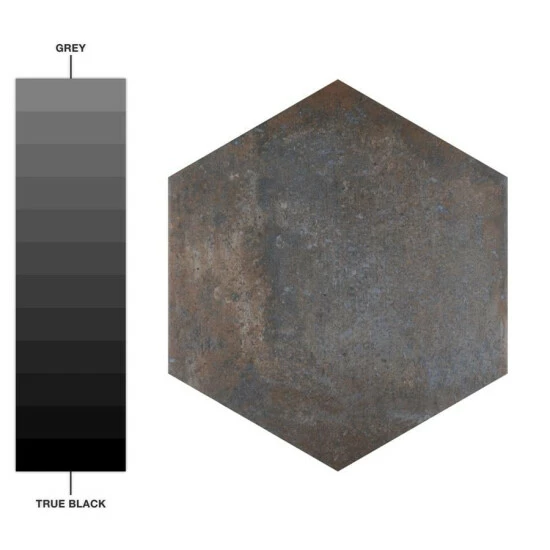 New π Merola Tile Boston Ferro Hex Ombra 14.13" X 16.25" Porcelain Floor And Wall Tile π - Image 3