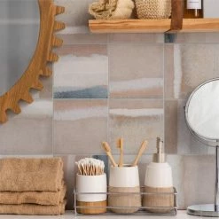 Discount π Merola Tile Matter Canvas Taupe Blue 6" X 6" Porcelain Floor And Wall Tile - Case (25 Tiles) - Case (25 Tiles) π§¨