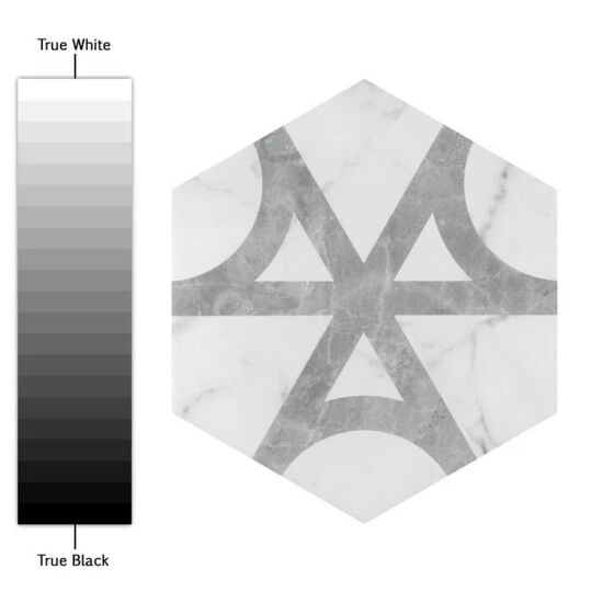 New β Merola Tile Classico Carrara Hexagon Flow 7" X 8" Porcelain Floor And Wall Tile β - Image 6