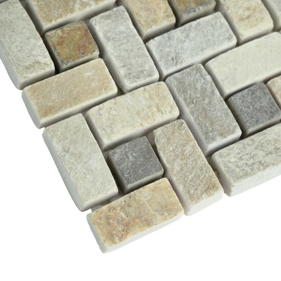 Best Sale β Merola Tile Crag Spiral Multi Sunset 12" X 12" X 9 Mm Slate Mosaic Tile β - Image 3