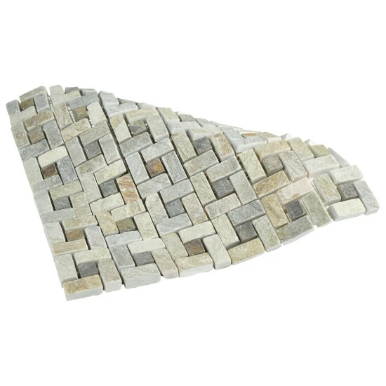 Best Sale β Merola Tile Crag Spiral Multi Sunset 12" X 12" X 9 Mm Slate Mosaic Tile β - Image 4
