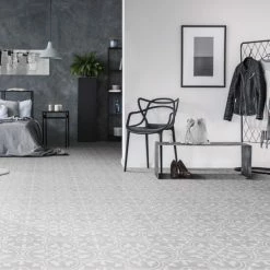 Best reviews of ⭐ Merola Tile Arte Soft Grey 9-3/4" X 9-3/4" Porcelain Floor And Wall Tile - Case (16 Tiles) 🔥