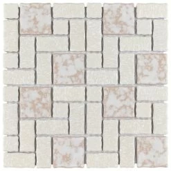 Top 10 🌟 Merola Tile Academy Bone 11.75" X 11.75" Porcelain Mosaic Tile 🥰