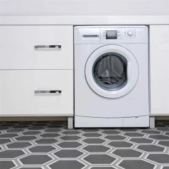 Budget π Merola Tile Cemento Hex Holland Strait Encaustic 7.86" X 9" Cement Handmade Floor And Wall Tile - Case (12 Tiles) π