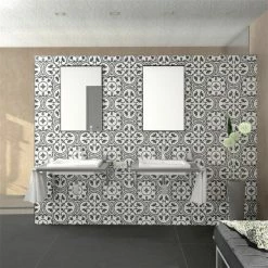 Deals 🎁 Merola Tile Cemento Arte Slate Encaustic 7.86" X 7.86" Cement Handmade Floor And Wall Tile - Case (12 Tiles) ✔️