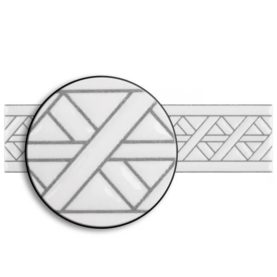 Budget π₯ Merola Tile Sevillano Listello Camino White 2" X 7.86" Ceramic Wall Trim Tile - (1 Tile) β¨ - Image 3