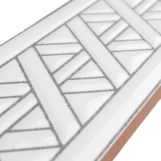 Budget π₯ Merola Tile Sevillano Listello Camino White 2" X 7.86" Ceramic Wall Trim Tile - (1 Tile) β¨ - Image 6