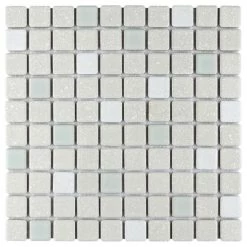 Flash Sale 🔔 Merola Tile Crystalline Square Pistachio 11.75" X 11.75" Porcelain Mosaic Tile 🌟