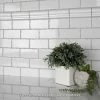 Best Pirce 🛒 Merola Tile Novecento Moldura Blanco Viejo 2.13" X 5.13" Ceramic Wall Trim Tile - 1 Tile 👏