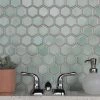 Deals 😉 Merola Tile Hudson 2" Due Hex Mint Green 12.50" X 11.25" Porcelain Mosaic ⭐