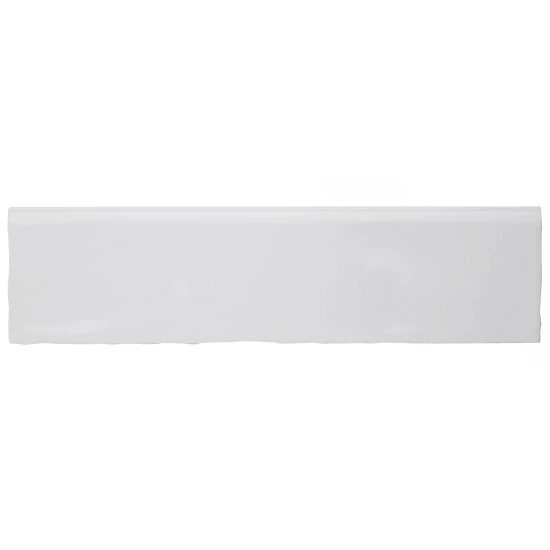 Wholesale π Merola Tile Chester Bianco Zocalo 3" X 12" Ceramic Subway Wall Trim Tile - (1 Tile) β