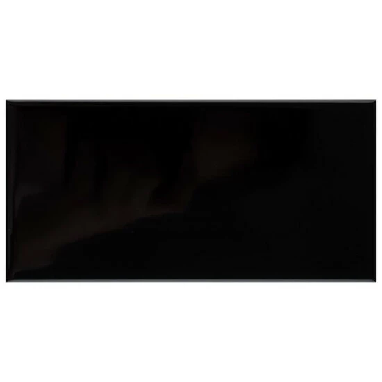 Outlet π Merola Tile Crown Heights 3" X 6" Glossy Black Ceramic Wall Tile π - Image 3