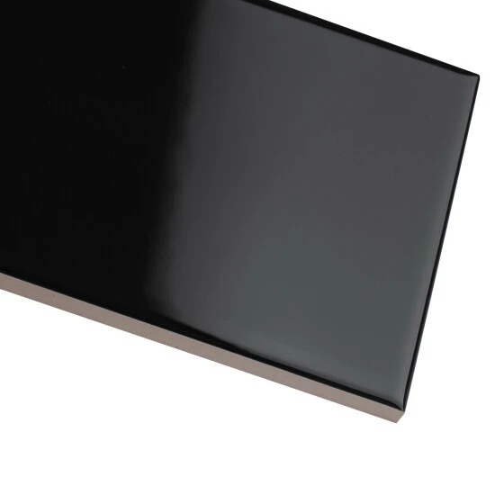 Outlet π Merola Tile Crown Heights 3" X 6" Glossy Black Ceramic Wall Tile π - Image 6