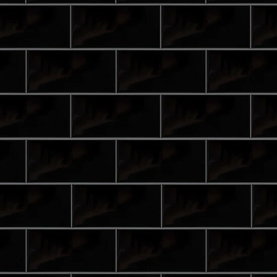 Outlet π Merola Tile Crown Heights 3" X 6" Glossy Black Ceramic Wall Tile π - Image 7